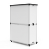 Modular Classroom Bookshelf Wide Stacked Modules with Casters and Tabletop
