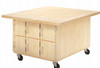 Diversified Forum Four-Station Mobile Butcher Block Workbench WW12C5
