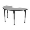 Half Moon Premier Adjustable Height Table with Light Duty Melamine Top - Marco