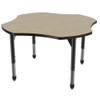  Premier Adjustable Height Clover Table with Light Duty Melamine Top - Marco