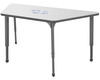 Apex Trapezoid Adjustable Height Student Table with Dry Erase Melamine Top - Marco Apex Trapezoid Adjustable Height Student Table with Dry Erase Melamine Top - Marco