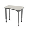Apex Flare Adjustable Height Student Desk with Dry Erase Melamine Top - Marco 38-2274 
