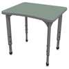 Apex Curve Adjustable Height Student Desk with Dry Erase Melamine Top - Marco 38-2291