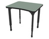 Apex Curve Adjustable Height Student Desk with Dry Erase Melamine Top - Marco 38-2291