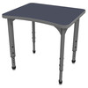 Apex Curve Adjustable Height Student Desk with Dry Erase Melamine Top - Marco 38-2291