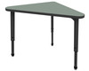 Apex Triangle Adjustable Height Student Desk with Dry Erase Melamine Top - Marco 38-2272