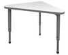 Apex Triangle Adjustable Height Student Desk with Dry Erase Melamine Top - Marco 38-2272