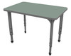 Apex Rectangle Adjustable Height Student Desk with Dry Erase Melamine Top - Marco