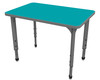 Apex Rectangle Adjustable Height Student Desk with Dry Erase Melamine Top - Marco