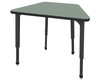 Apex Trapezoid Adjustable Height Student Desk with Dry Erase Melamine Top - Marco