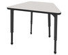 Apex Trapezoid Adjustable Height Student Desk with Dry Erase Melamine Top - Marco