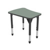 Premier Flare Adjustable Height Student Desk with Dry Erase Melamine Top - Marco 43-2274