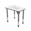 Premier Flare Adjustable Height Student Desk with Dry Erase Melamine Top - Marco 43-2274