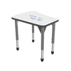 Premier Flare Adjustable Height Student Desk with Dry Erase Melamine Top - Marco 43-2274