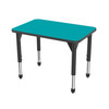 Premier Rectangle Adjustable Height Student Desk with Dry Erase Melamine Top - Marco