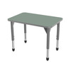 Premier Rectangle Adjustable Height Student Desk with Dry Erase Melamine Top - Marco