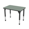 Premier Rectangle Adjustable Height Student Desk with Dry Erase Melamine Top - Marco