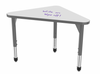 Premier Adjustable Height Triangle Dry Erase Student Desk with Light Duty Melamine Top - Marco 