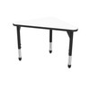 Premier Triangle Adjustable Height Student Desk with Dry Erase Melamine Top - Marco 43-2272-B