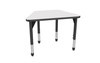 Premier Trapezoid Adjustable Height Student Desk with Dry Erase Melamine Top - Marco