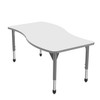 Premier Wave Adjustable Height Table with Dry Erase Melamine Top - Marco