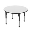 Premier Adjustable Height Round Dry Erase Table with Light Duty Melamine Top - Marco