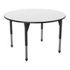 Premier Round Adjustable Height Table with Dry Erase Melamine Top - Marco