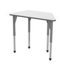 Premier Trapezoid Adjustable Height Table with Dry Erase Melamine Top - Marco