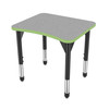 Premier Curve Adjustable Height Student Desk with Light Duty Melamine Top - Marco 43-2291-B
