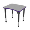 Premier Curve Adjustable Height Student Desk with Light Duty Melamine Top - Marco 43-2291-B