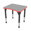 Premier Curve Adjustable Height Student Desk with Light Duty Melamine Top - Marco 43-2291-B