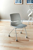 LimeLite Four Leg Nesting Cantilever Arm Chair with Casters - KI LLA111