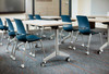 LimeLite Armless Four Leg Stack Chair with Casters - KI LL2100