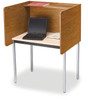 Maximum Privacy Adder Carrel Adj Height with Black Edge 