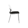 Arcozi Four Leg Stack Chair with Upholstered Seat - Safco ASC1U