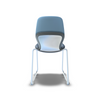 Arcozi Sled Base Stack Chair with Upholstered Seat - Safco ASC2U