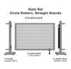 Circle Straight Stands Gate Set - SelectSpace Partitions - GS001