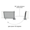 Circle Corner & Straight Stands Gate Set - SelectSpace Partitions - GS003