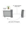 Square Weave Corner & Straight Planter Stands Gate Set - SelectSpace Partitions - GS104