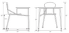 Hard Plastic Heavy Duty Chair Desk Combo with Book Basket - Columbia CD-HPC