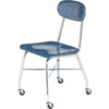 Hard Plastic Stretcher Chair with Casters - Columbia CH-HP-XB-C-17