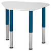 Collaborative Hexagon Desk with Galaxy Legs - Columbia DK-4GX-HEXA-2133