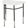 Collaborative Sit-Stand Adjustable Hexagon Desk - Columbia DK-4LG-HEXA-2133-AV
