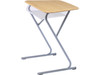 Cantilever Z-Frame Desk with Hard Plastic Top - Columbia DK-ZFR-RECT-1824 **Optional Clear Book Box**