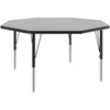 Octagon Activity Table with High Pressure Laminate Top - Scholar Craft FS949OC48-2140