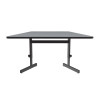 Trapezoid Adjustable Height Thermal Fused Work Station and Student Desk - Correll  CSA3060TFTR