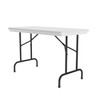 Tamper Resistant Rectangular Heavy Duty Blow-Molded Plastic Folding Table - Correll R-Series (RX2448)