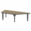 Apex Trapezoid Adjustable Height Floor Table with Light Duty Melamine Top - Marco
