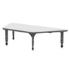 Apex Trapezoid Adjustable Height Floor Table with Dry Erase Melamine Top - Marco