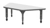 Apex Trapezoid Adjustable Height Floor Table with Dry Erase Melamine Top - Marco